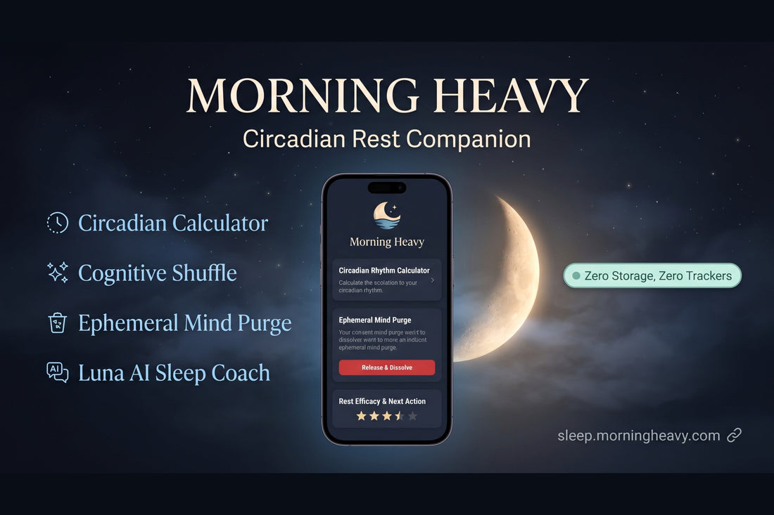 Why We Built the Anti-Tracking Sleep App: Inside the Morning Heavy Companion By Robert & the Morning Heavy Team
